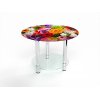 Круглый журнальный стол с полкой Flowers 80х80  + 1 165.00грн. 