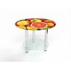 Круглый журнальный стол с полкой Fruit 70х70  + 539.00грн. 