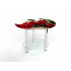Круглый журнальный стол с полкой Red Roses 70х70  + 539.00грн. 