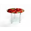 Круглый журнальный стол с полкой Strawberry 70х70  + 539.00грн. 