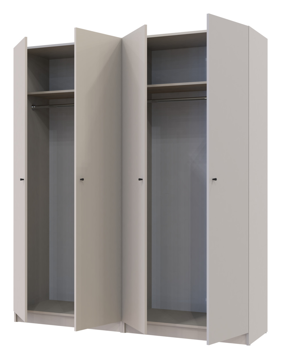 Шкаф для одежды Doros Промо Кашемир 2+2 ДСП 180х48х204 (80737672)