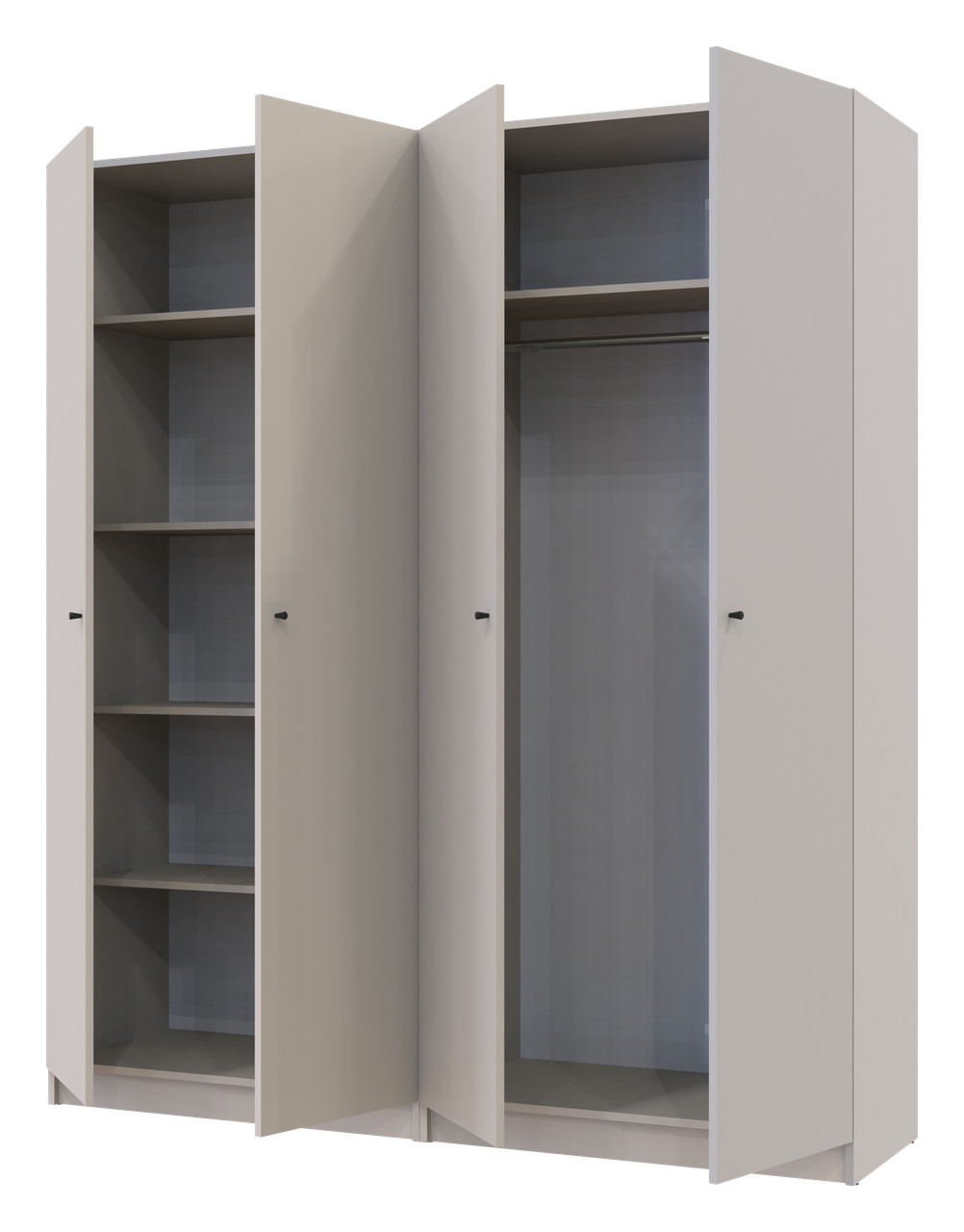Комплект Doros Промо с полками Кашемир 2+2 ДСП 180х48х204 (44900290)