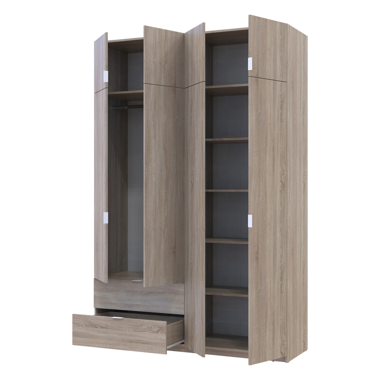 Распашной шкаф для одежды Doros Лукас Дуб Сонома 160х50х240 (80737730)