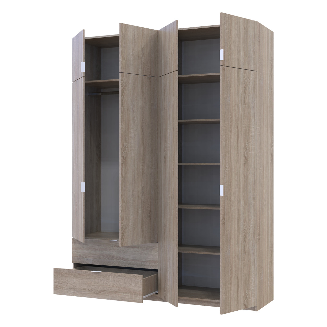 Распашной шкаф для одежды Doros Лукас Дуб Сонома 180х50х240 (80737731)