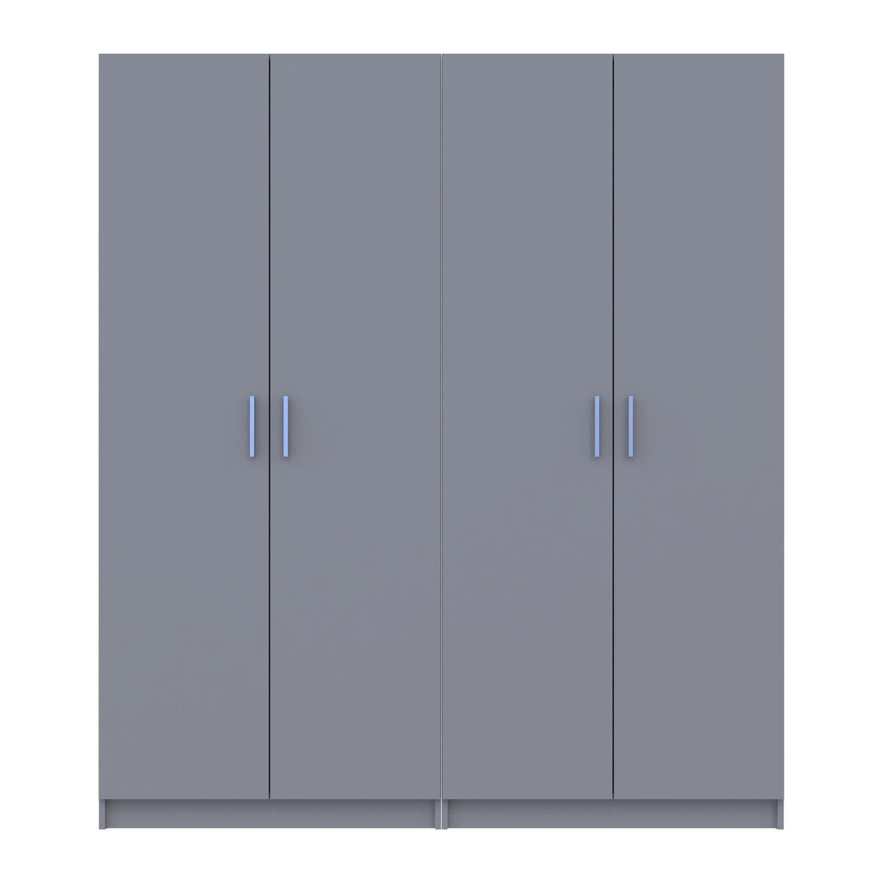 Комплект Doros Промо с полками Серый 2+2 ДСП 180х48х204 (80737771)