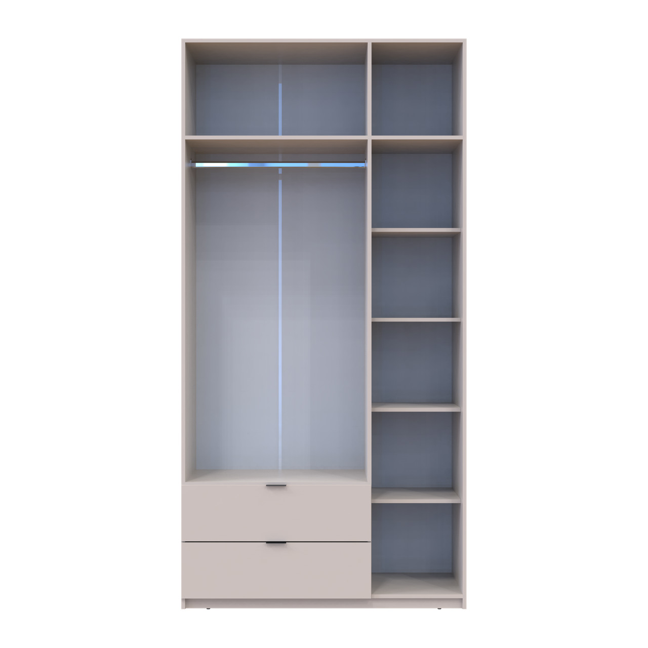 Распашной шкаф для одежды Doros Лукас Кашемир 3ДСП 120х50х240 (80737798)
