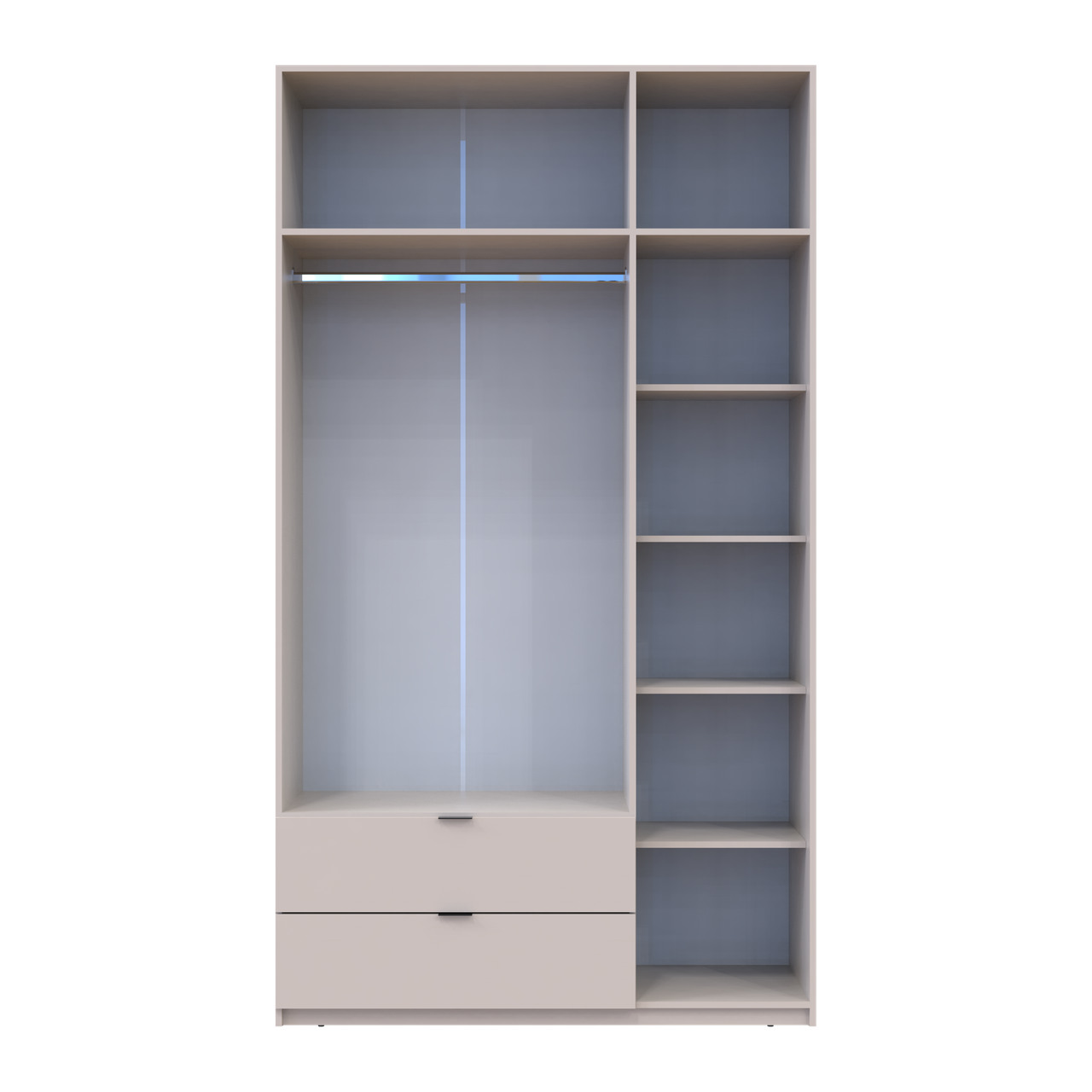 Распашной шкаф для одежды Doros Лукас Кашемир 3ДСП 135х50х240 (80737802)