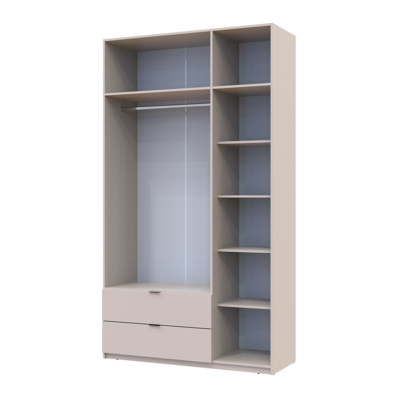Распашной шкаф для одежды Doros Лукас Кашемир 3ДСП 135х50х240 (80737802)