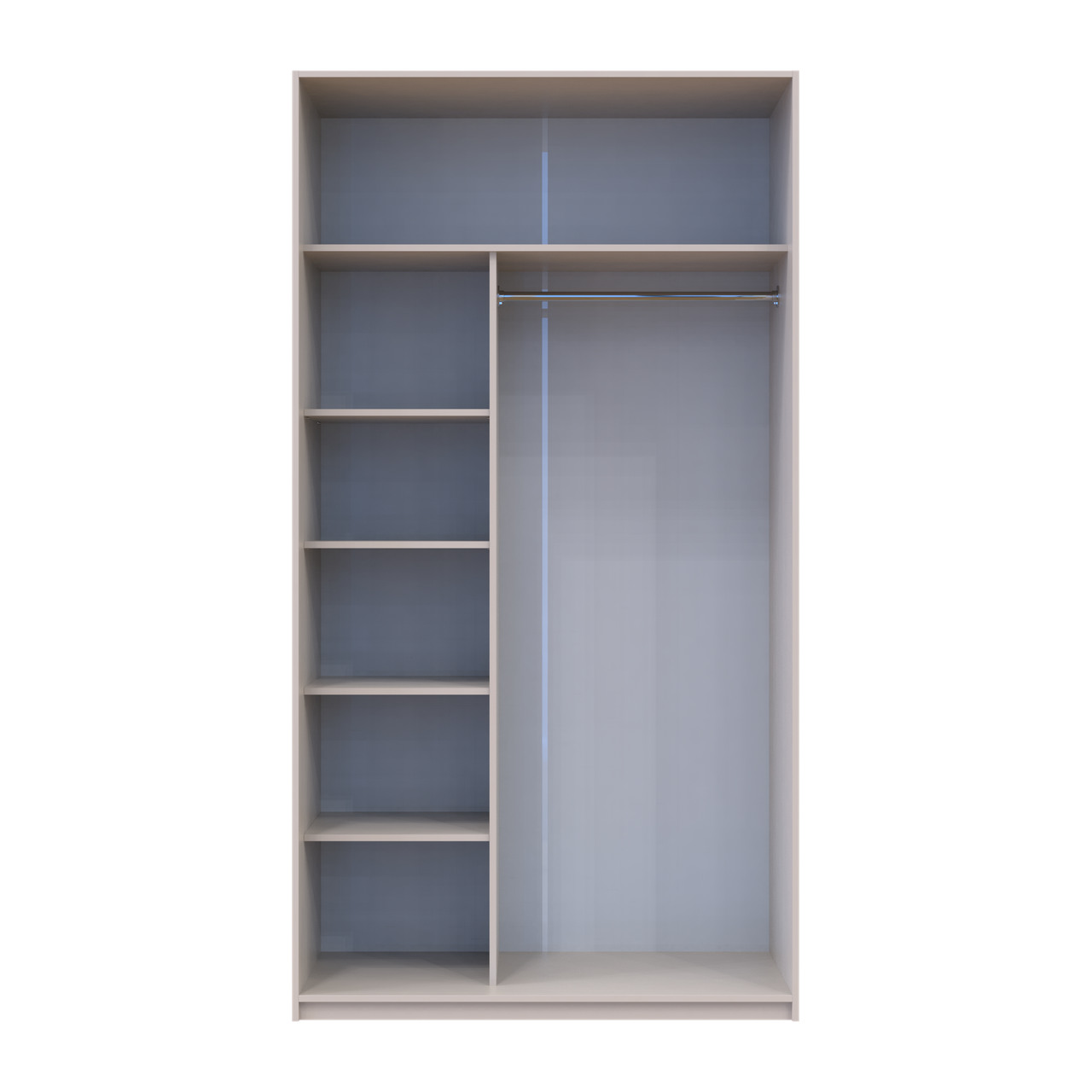 Шкаф купе Doros Сити Лайт Кашемир 1 ДСП / 1 зеркало 120х60х225 (80736335)