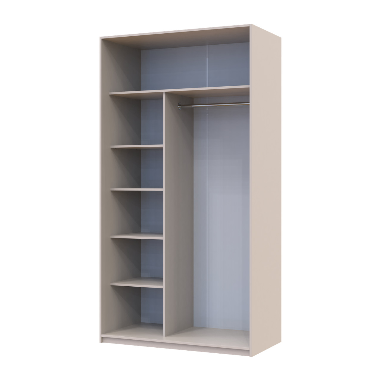 Шкаф купе Doros Сити Лайт Кашемир 2 ДСП 120х60х225 (80736329)