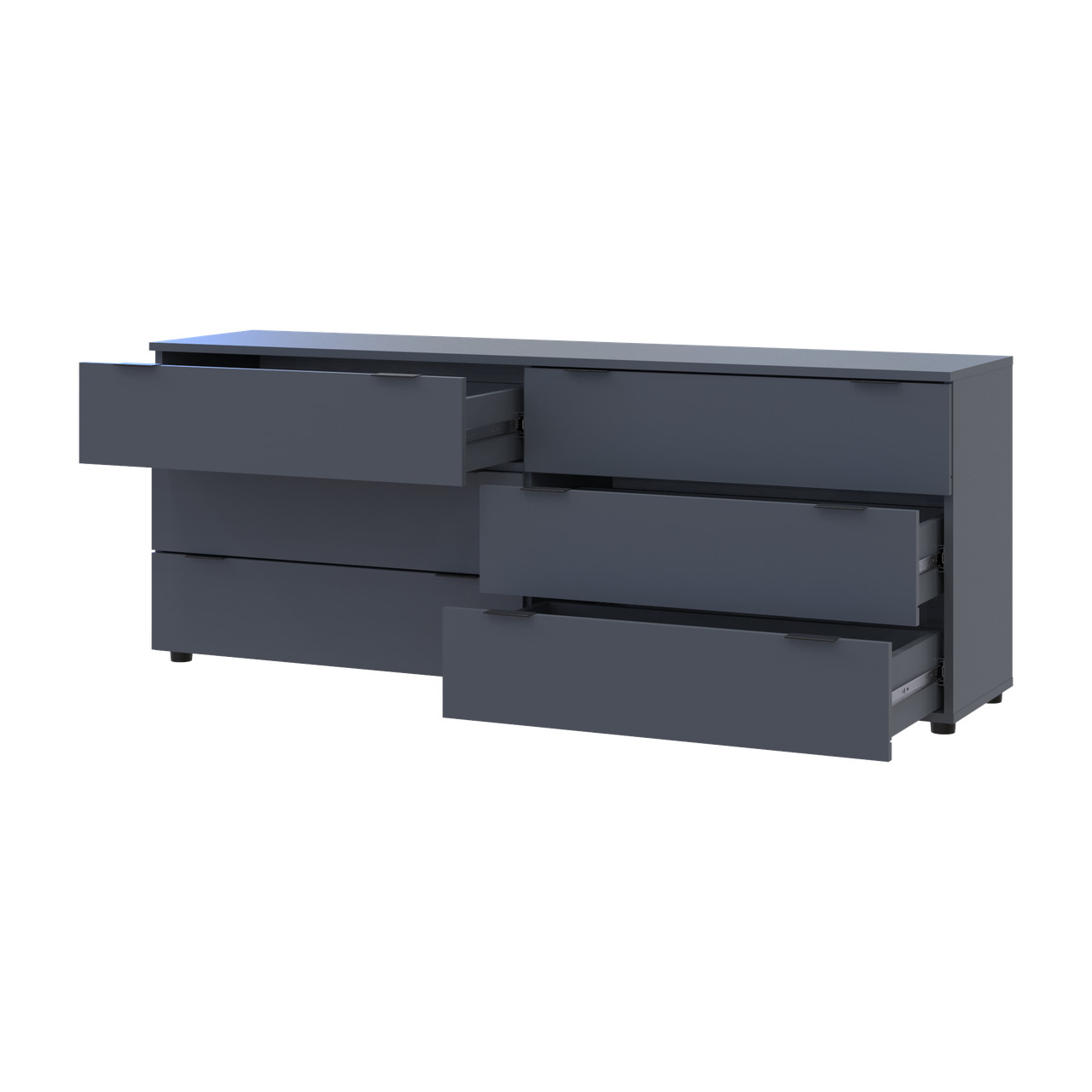 Комод Doros Рон 9 Графит 6 Ящичков 160х38х62 (41516176)