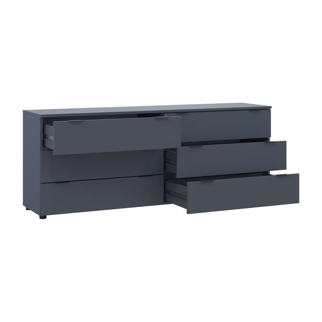 Комод Doros Рон 9 Графит 6 Ящичков 160х38х62 (41516176)