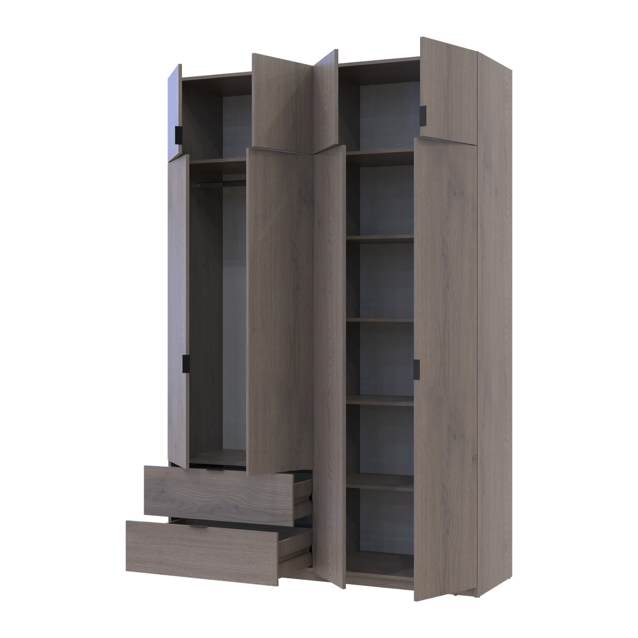 Распашной Шкаф для одежды Doros Лукас Канноло/Канноло 160х50х240 (44900366)