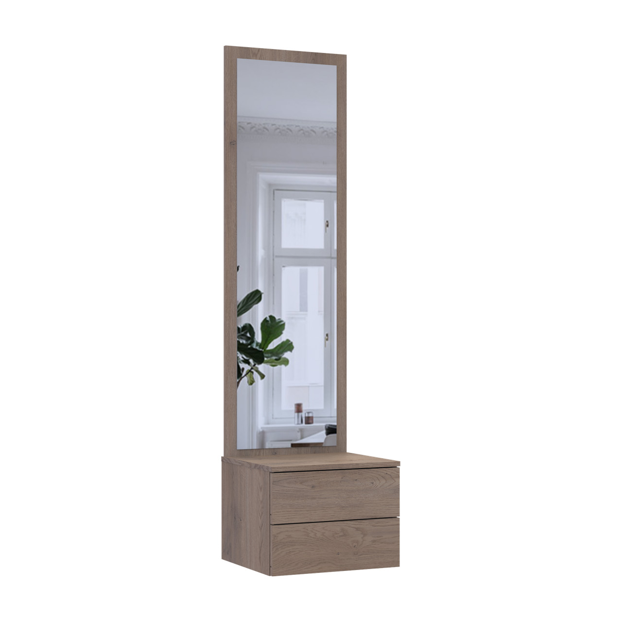 Тумба с зеркалом Doros Сола Канноло/Кашемир ДСП/зеркало 45х40х168.6 (44900371)