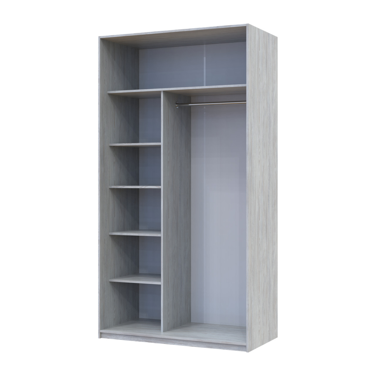 Шкаф купе Doros Сити Лайт Сосна Натти 1 ДСП / 1 зеркало 120х60х225 (80736498)