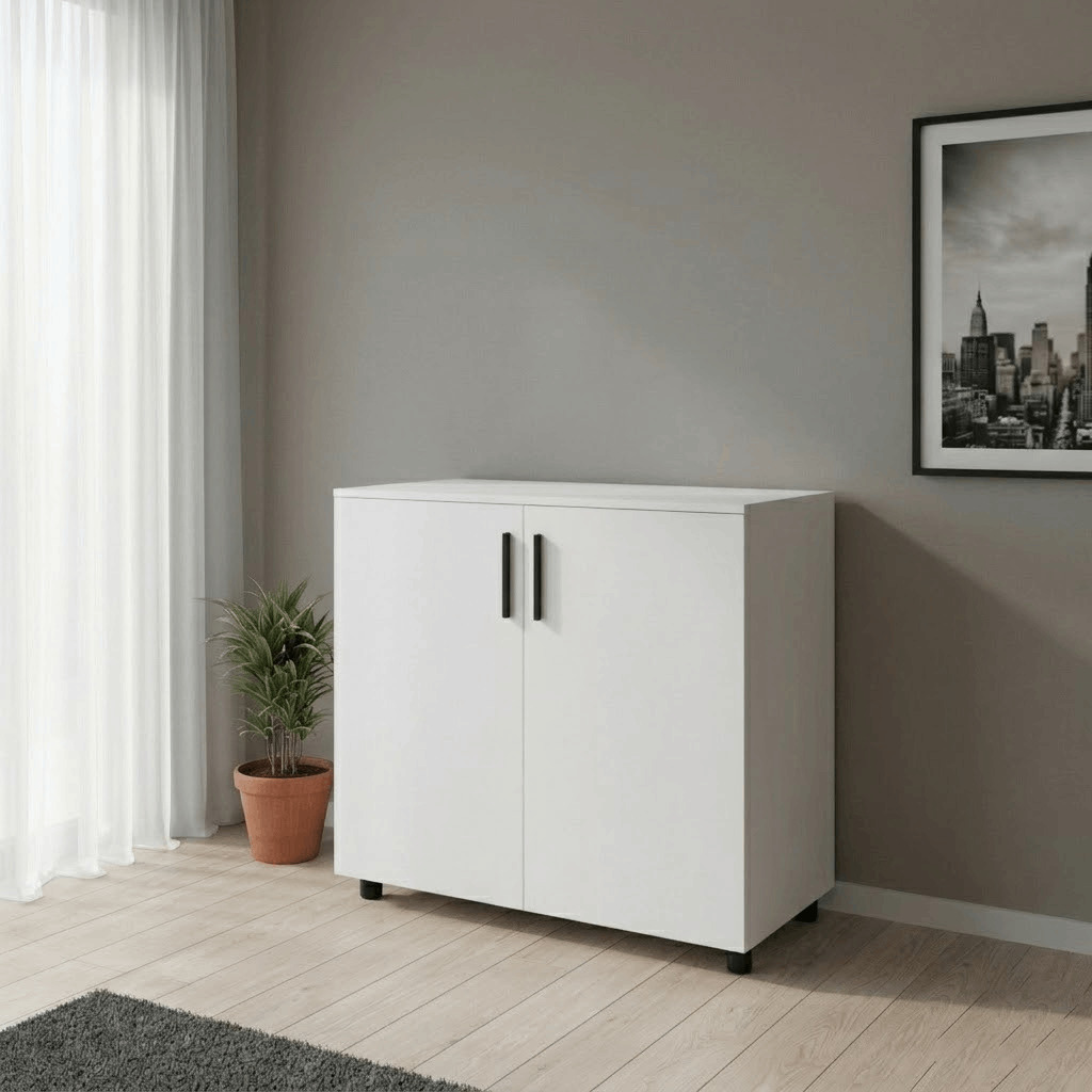 Комод Doros Торн Белый 2 ДСП 90х51,6х80 (41510145)