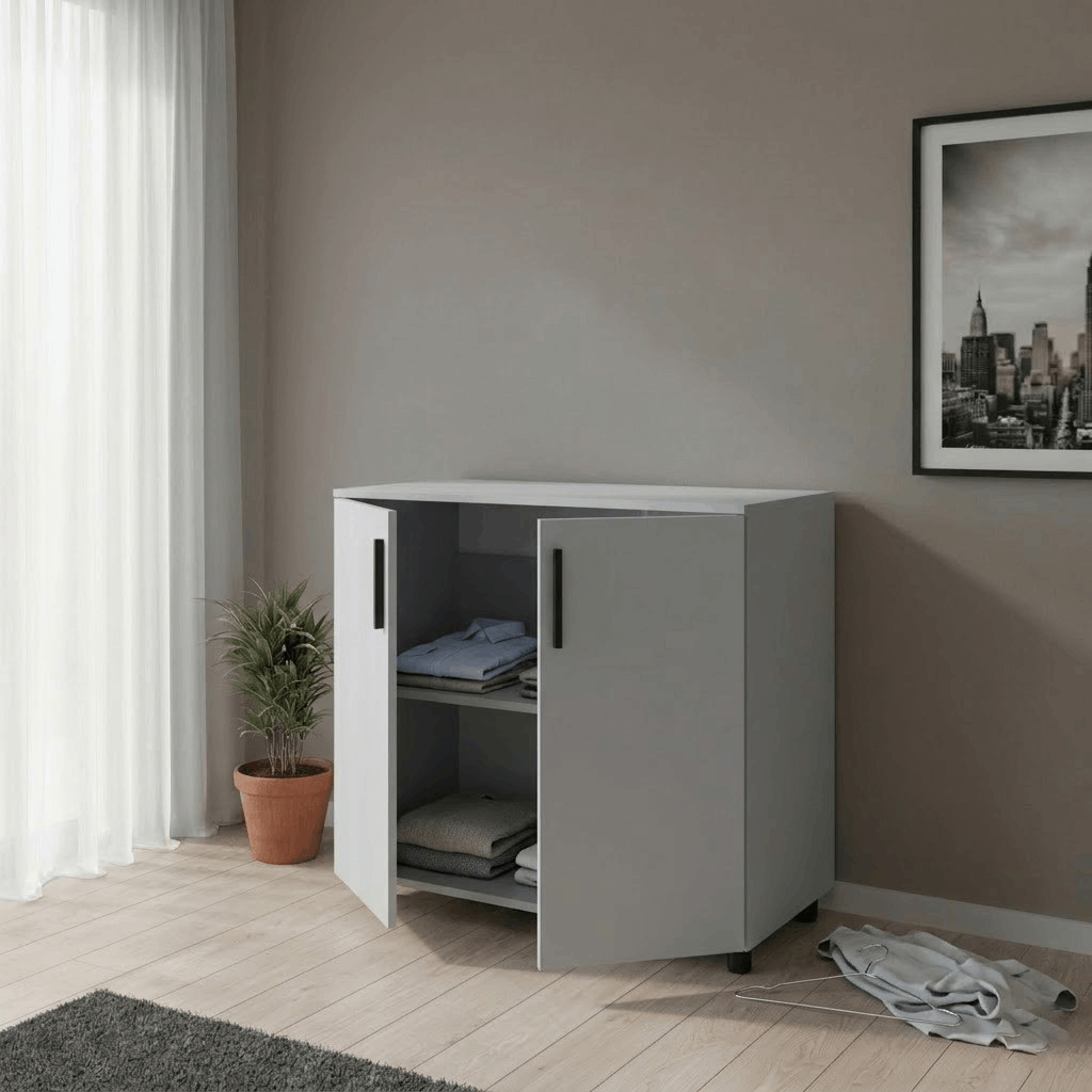 Комод Doros Торн Серый 2 ДСП 90х51,6х80 (41510147)