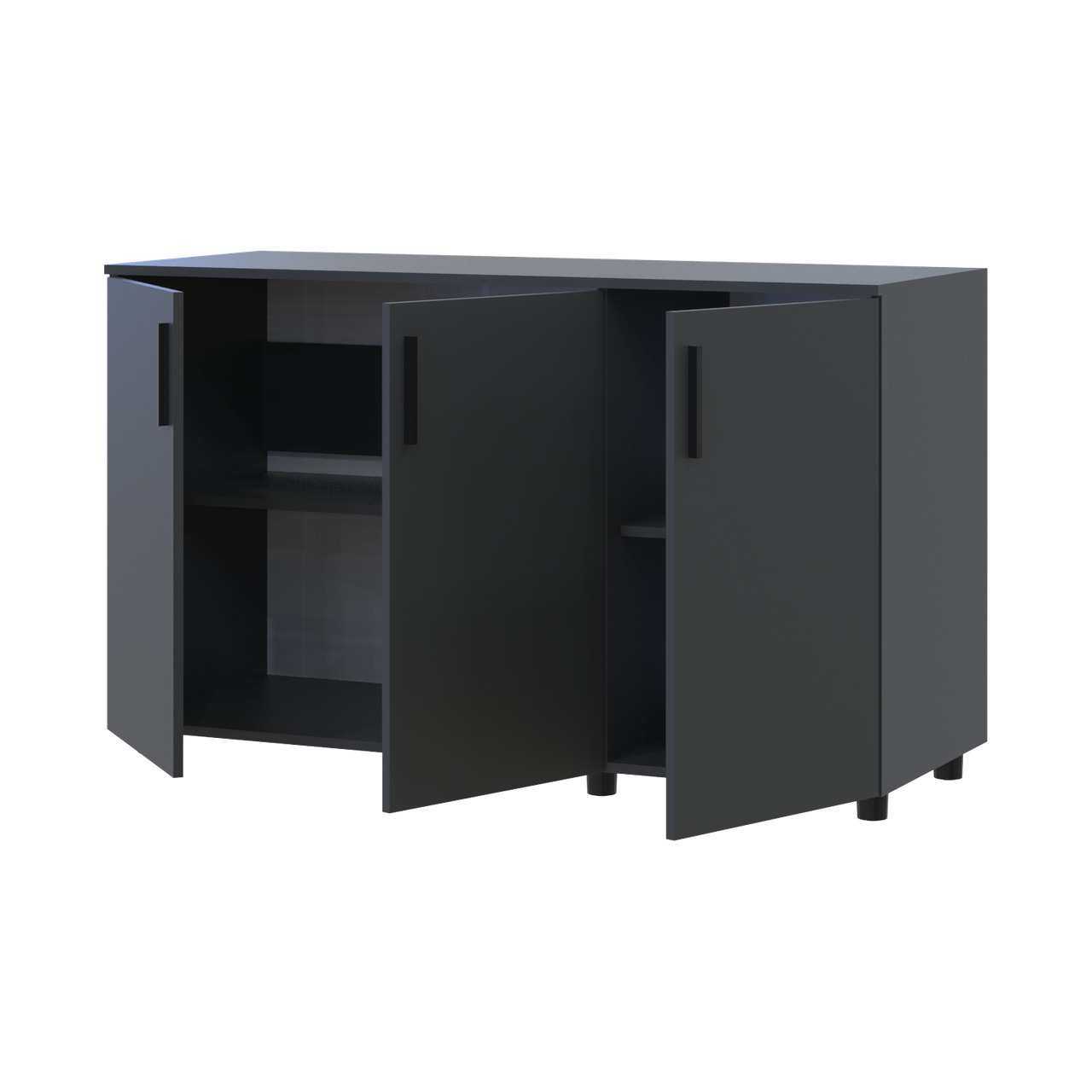 Комод Doros Торн Антрацит 3 ДСП 135×51,6×80 (41510173)