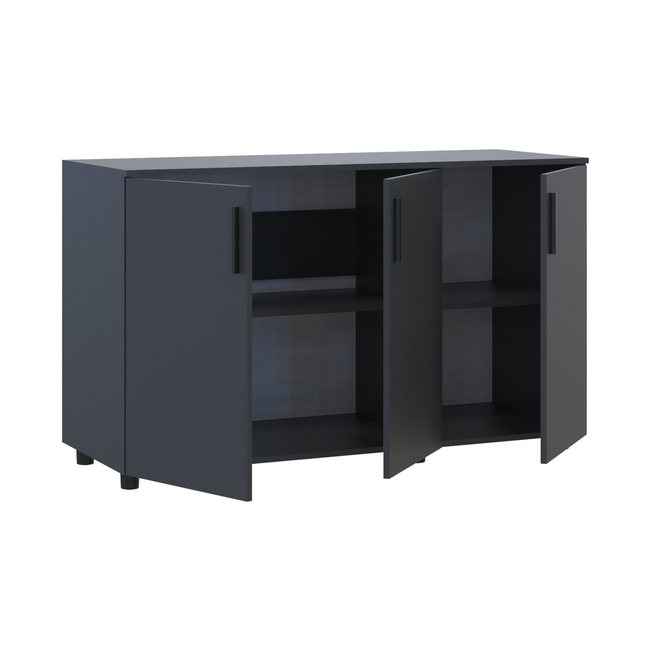 Комод Doros Торн Антрацит 3 ДСП 135×51,6×80 (41510173)