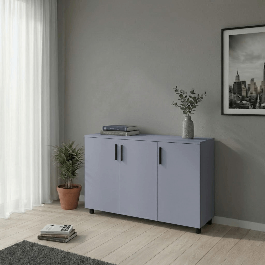 Комод Doros Торн Серый 3 ДСП 135х51,6х80 (41510171)