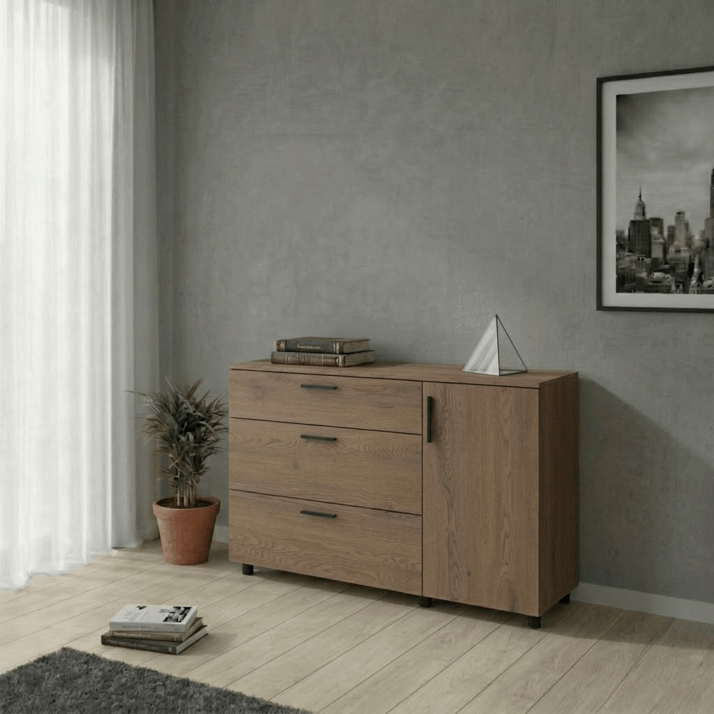 Комод Doros Торн Кремона Канноло 3Ш/1Д 135х51,6х80 (41510177)