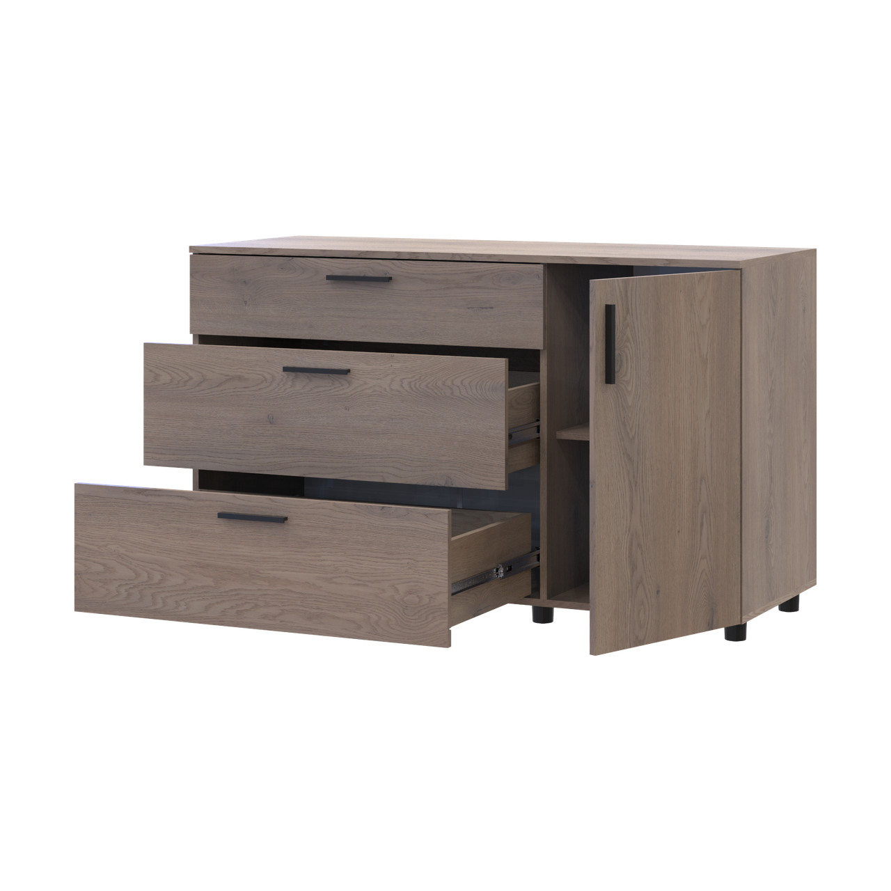 Комод Doros Торн Кремона Канноло 3Ш/1Д 135х51,6х80 (41510177)
