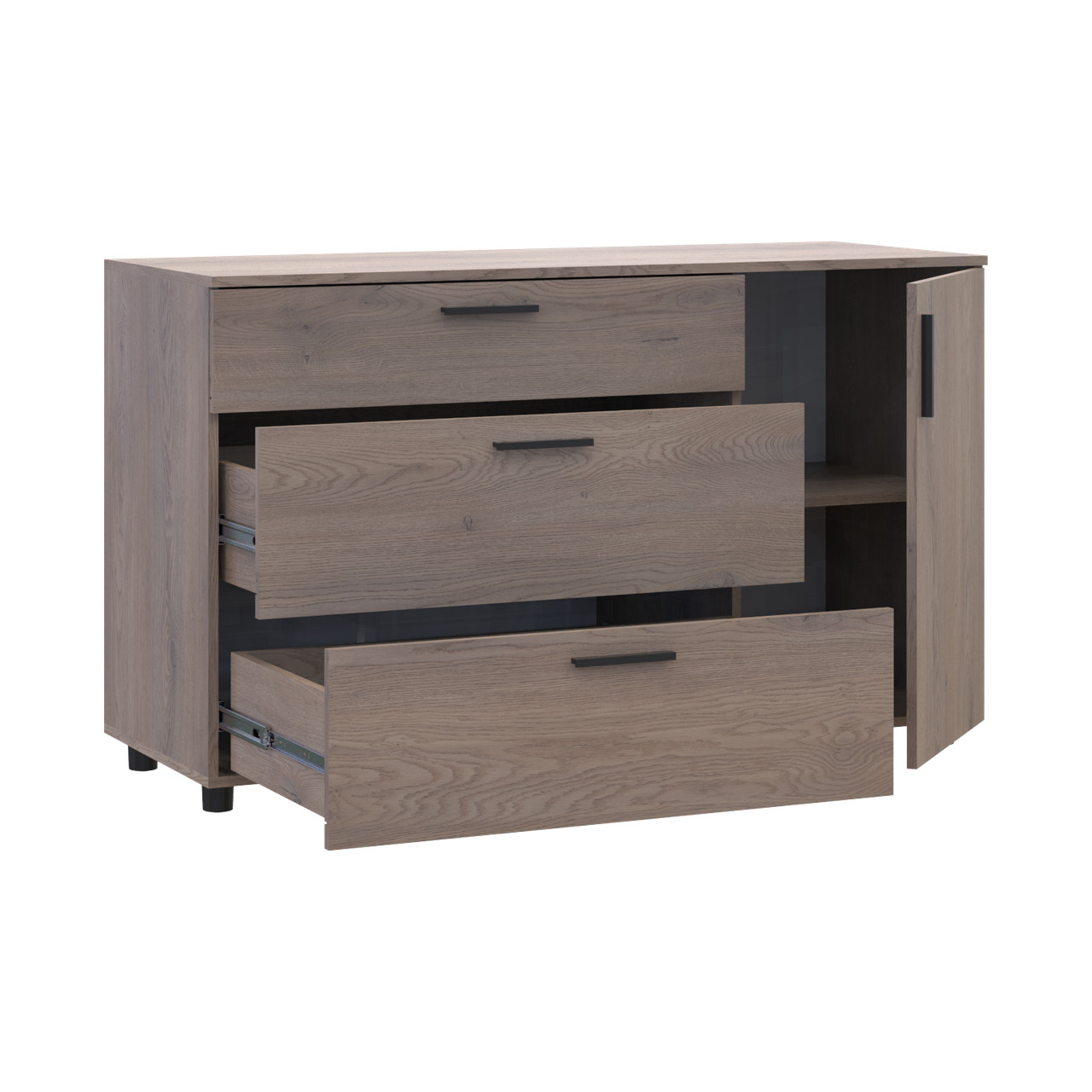 Комод Doros Торн Кремона Канноло 3Ш/1Д 135х51,6х80 (41510177)