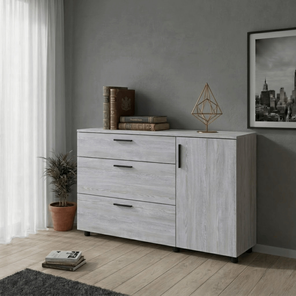 Комод Doros Торн Сосна Натти 3Ш/1Д 135х51.6х80 (41510179)