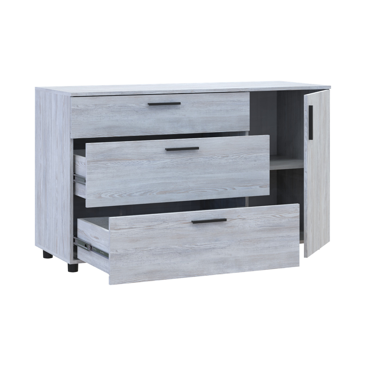 Комод Doros Торн Сосна Натти 3Ш/1Д 135х51.6х80 (41510179)