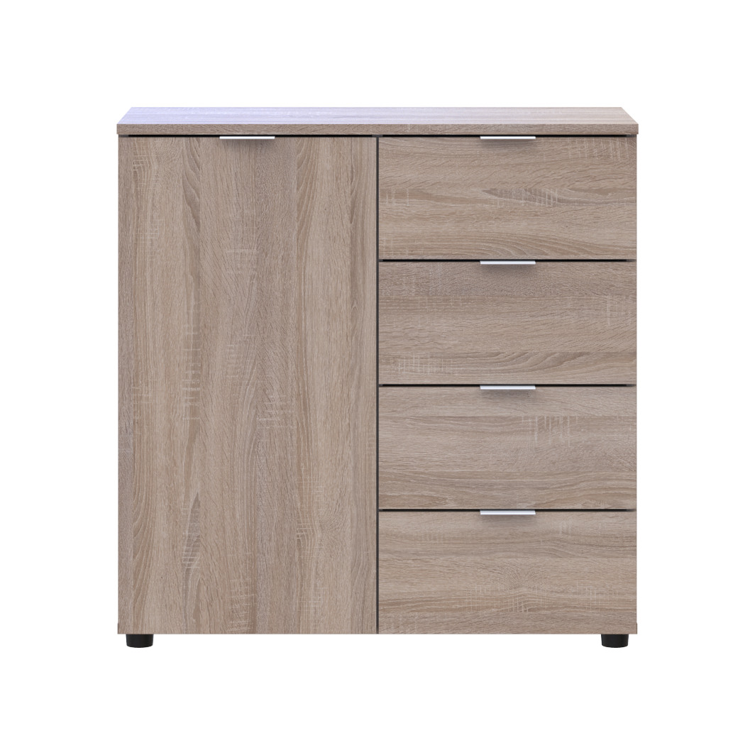 Комод Doros Рон 1 1 фасад 4 шухляды Дуб сонома 80х38х81 (41516294)