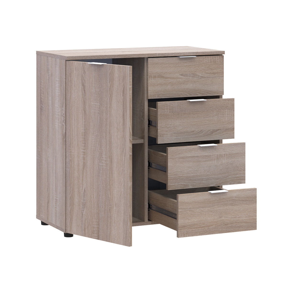 Комод Doros Рон 1 1 фасад 4 шухляды Дуб сонома 80х38х81 (41516294)