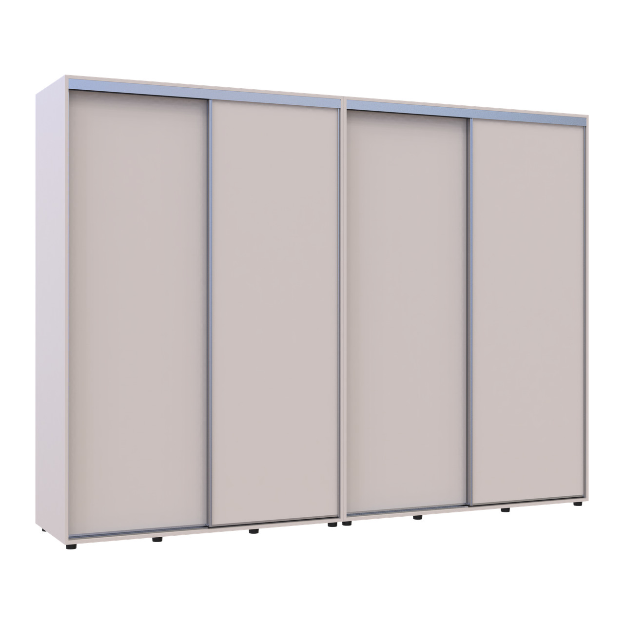 Шкаф купе Сигма Слим Кашемир 2+2 ДСП 290х60х214.4 (42005605)