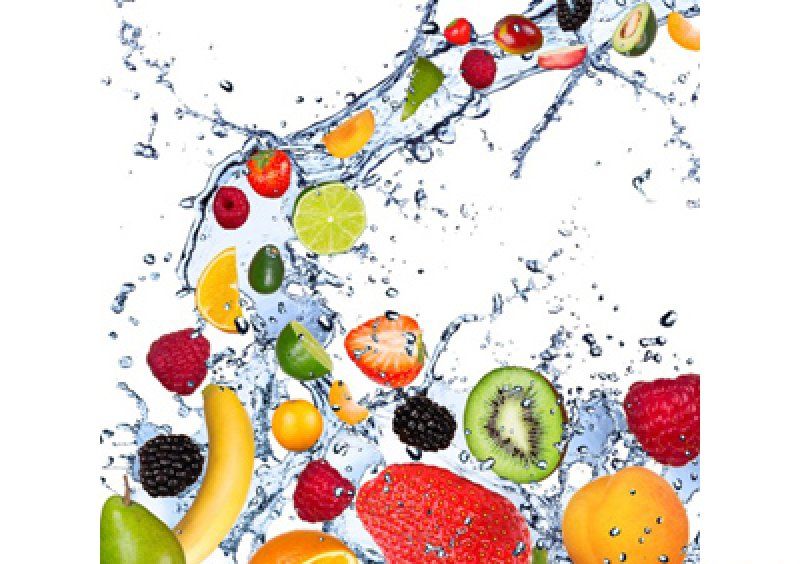 Квадратный журнальный стол с полкой Fruit Shake 40х40