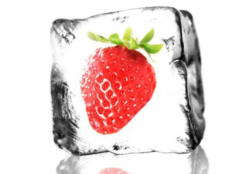 Квадратный журнальный стол с полкой Ice berry 40х40