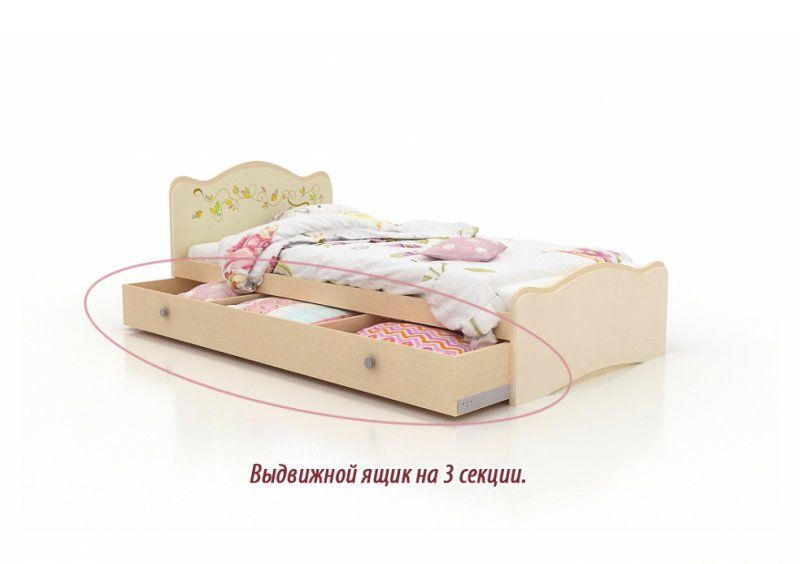 Кровать Цветы жизни 90х190