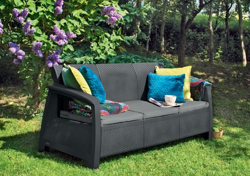 Софа Bahamas love seat серая